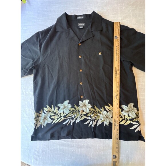 St John’s Bay Short Sleeve‎ Button Up Silk Vacation Hawaiian Shirt Mens XL EUC - Picture 6 of 9